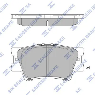 Brake pad set TOYOTA RAV4 06-