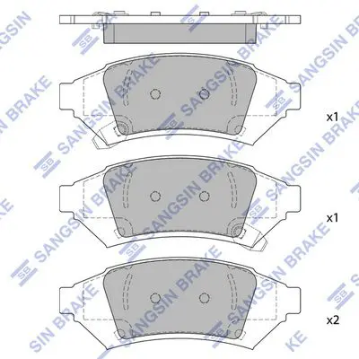 Brake pad set BUICK LACROSSE 05-09