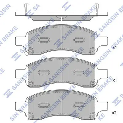 Brake pad set CHEVROLET TRAVERSE 09-17