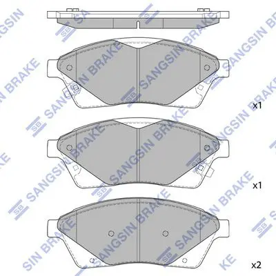 Brake pad set CADILLAC SRX 10-16