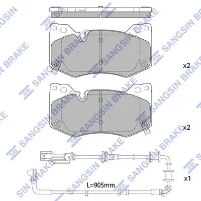 Brake pad set CADILLAC CT4 20