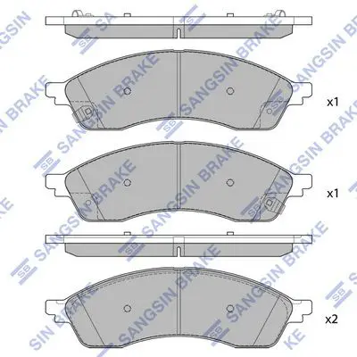 Brake pad set FORD EDGE 21-22