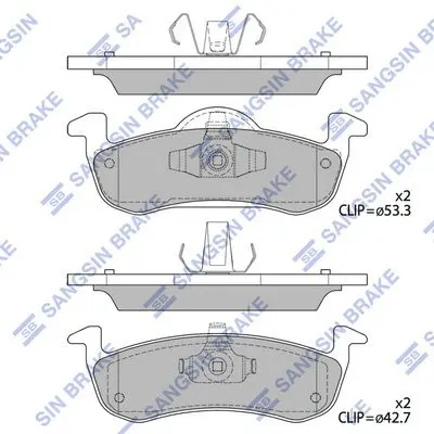 Brake pad set FORD TRUCK EXPEDITION