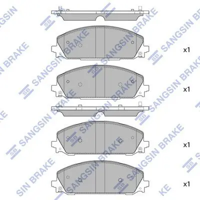 Brake pad set DODGE DURANGO 21-22