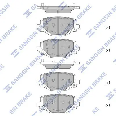 Brake pad set DODGE DURANGO 21