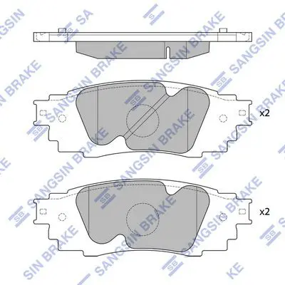 Brake pad set LEXUS RX450H 16-