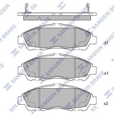Brake pad set CADILLAC XT5 17