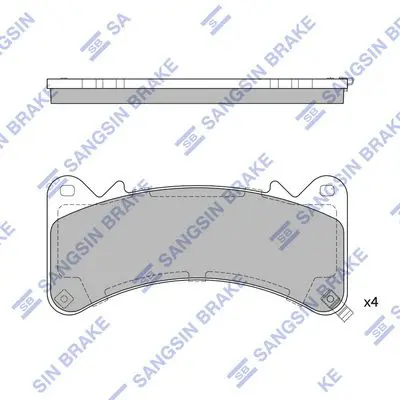 Brake pad set CADILLAC ESCALADE 16