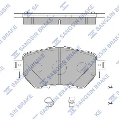 Brake pad set MAZDA 3 14-