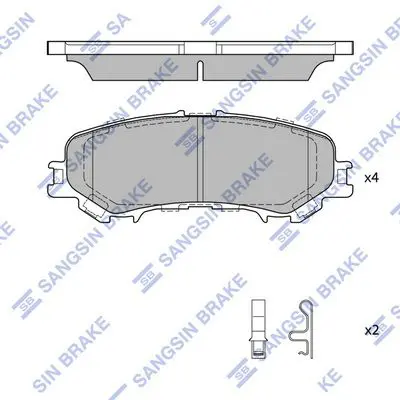 Brake pad set NISSAN TITAN 17