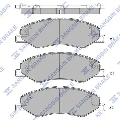 Brake pad set HONDA ODYSSEY 18-