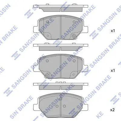 Brake pad set BUICK LACROSSE 17-