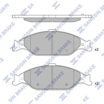 Brake pad set FORD MUSTANG 99-04