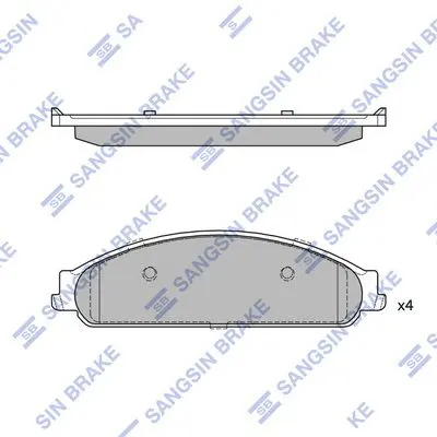 Brake pad set FORD TAURUS 08-09