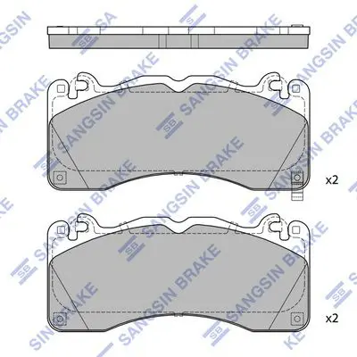 Brake pad set FORD MUSTANG BREMBO