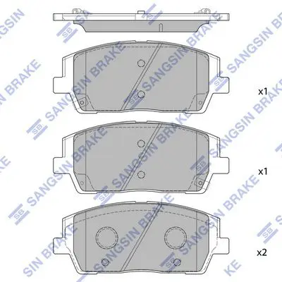 Brake pad set HYUNDAI PALISADE (LX2)