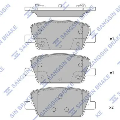 Brake pad set HYUNDAI PALISADE (LX2)