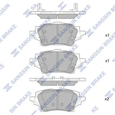 Brake pad set TOYOTA C-HR 19-