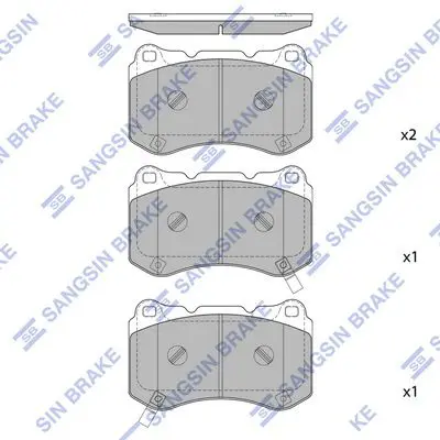 Brake pad set ACURA TL 04-08