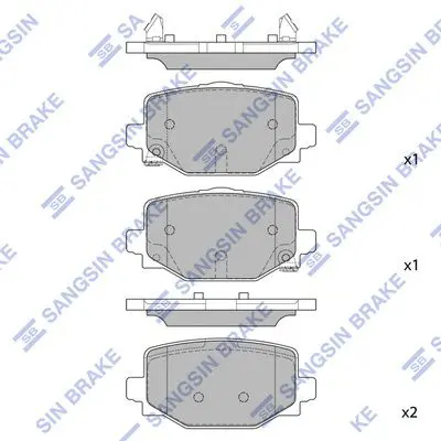 Brake pad set INFINITI QX50 19