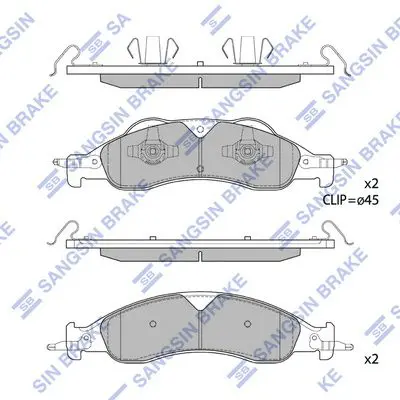 Brake pad set FORD EXPEDITION 07-09