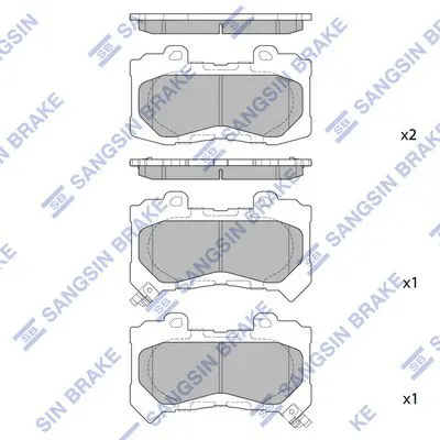 Brake pad set CHEVROLET COLORADO 15