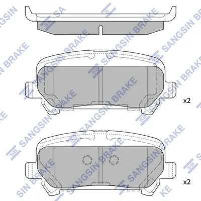Brake pad set CHEVROLET COLORADO 15(D1806)