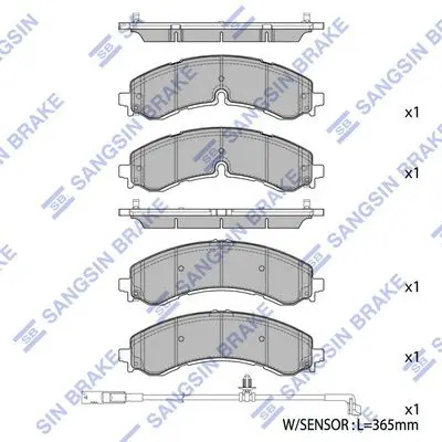 Brake pad set GM SILVERADO 20
