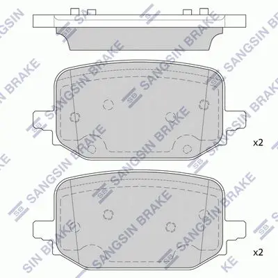 Brake pad set FORD EXPLORER 20