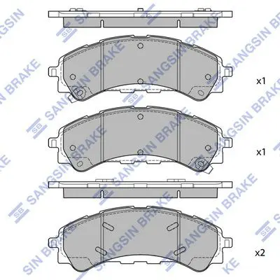 Brake pad set FORD RANGER 19