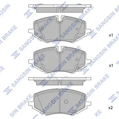 Brake pad set GM TRAILBLAZER 20