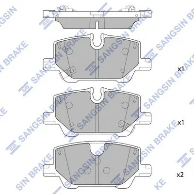 Brake pad set GM TRAILBLAZER 20