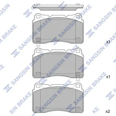 Brake pad set GENESIS COUPE 13