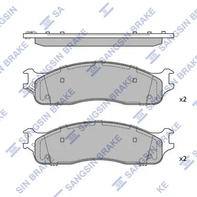 Brake pad set DODGE RAM 1500