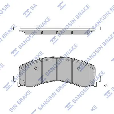 Brake pad set FORD F-150 21