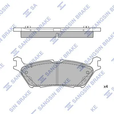 Brake pad set FORD F-150 21