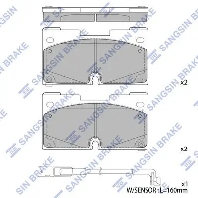 Brake pad set GM SILVERADO 1500