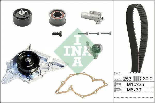 Ūdenssūknis + Zobsiksnas komplekts INA 530017933