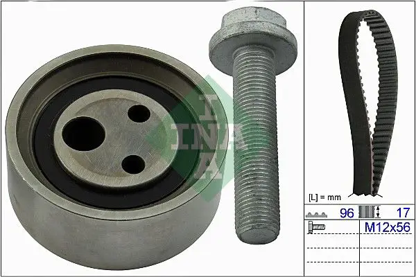 Zobsiksnas komplekts INA 530049010