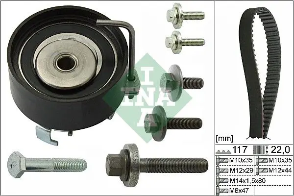 Zobsiksnas komplekts INA 530049510