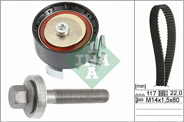 Zobsiksnas komplekts INA 530060510