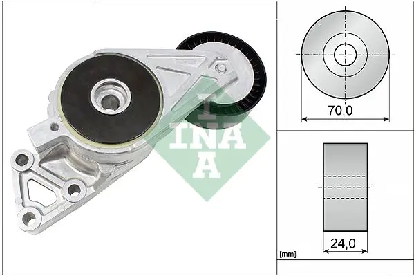 Spriegotājsvira, Ķīļrievu siksna INA 533007630