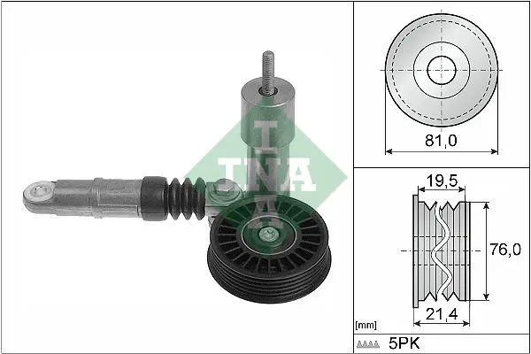 Spriegotājsvira, Ķīļrievu siksna INA 534001410