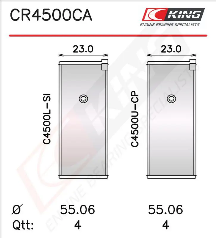 Klaņa gultnis KING CR4500CA025