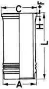 Cilindra čaula KOLBENSCHMIDT 88645110