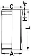 Cilindra čaula KOLBENSCHMIDT 89018150