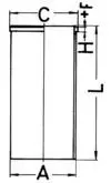 Cilindra čaula KOLBENSCHMIDT 89022190
