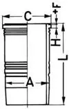 Cilindra čaula KOLBENSCHMIDT 89390110