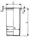 Cilindra čaula KOLBENSCHMIDT 89443110