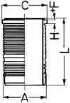 Cilindra čaula KOLBENSCHMIDT 89500110